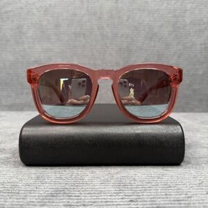 Wildfox Classic Fox Sunglasses Translucent Pink Round Frame Designer Eyewear